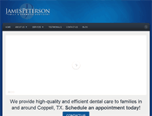 Tablet Screenshot of jpetersondental.com